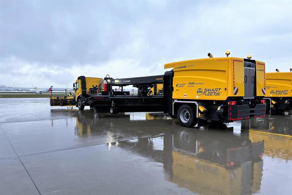 Autonomous snow truck and sweeper tested at Stuttgart Airport