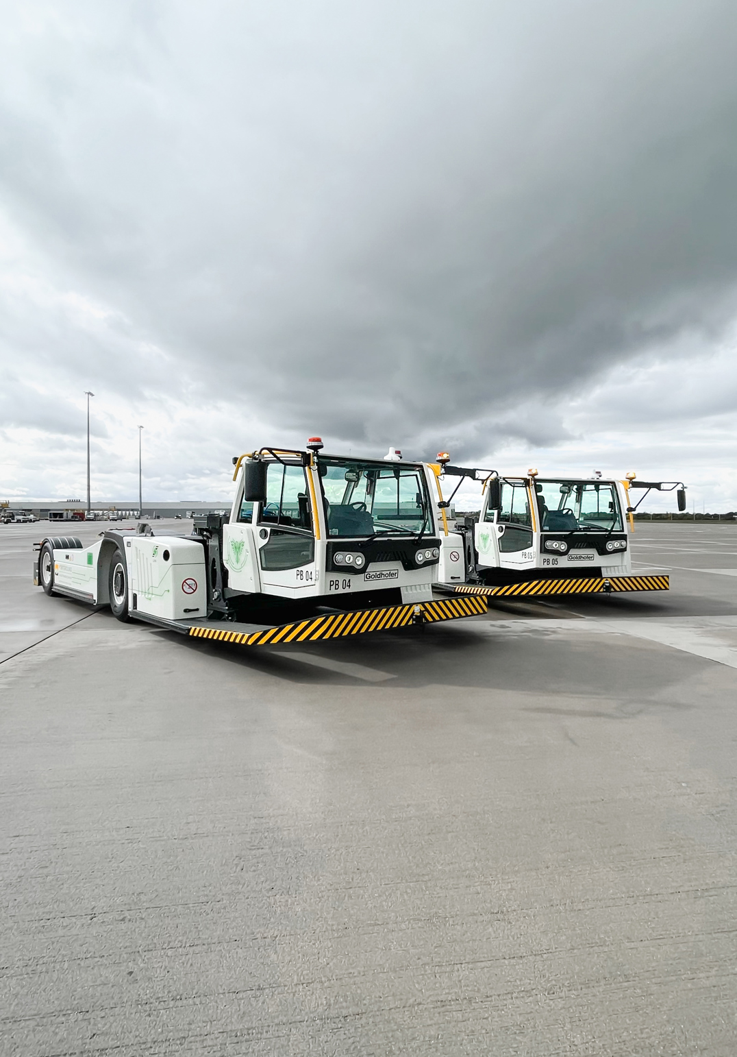 Two PHOENIX E at Leipzig Airport in Germany ready for operation